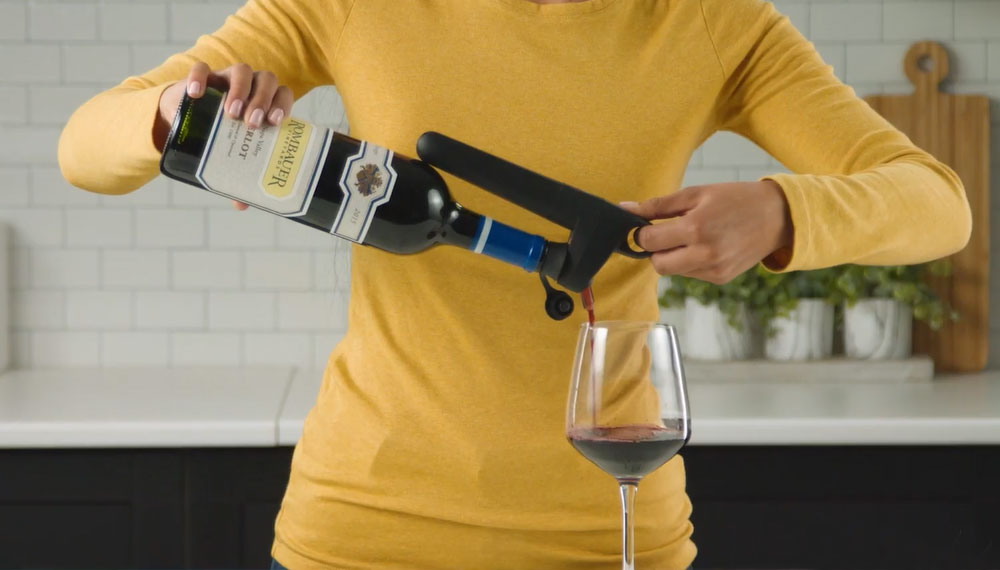 Coravin store pivot wine preservation system